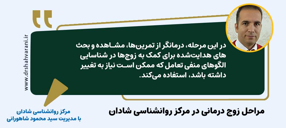 برنامه‌ریزی درمان زوج درمانی | مرکز روانشناسی شادان با مدیریت سید محمود شاهورانی